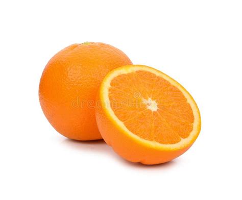 Orange Fruits Isolated On White Background Stock Image Image Of