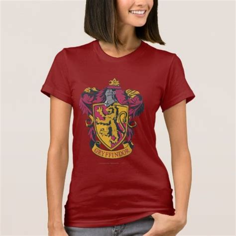 Harry Potter Gryffindor Crest Gold And Red T Shirt Harry Potter