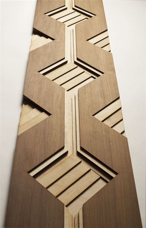 Atelier Anthony Roussel Carré Wood Tile Collection 01 Walnut And Birch Wood Wood