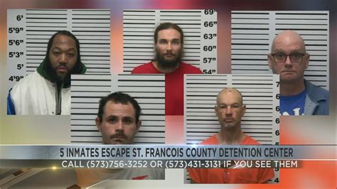 5 Inmates Escape St Francois County Detention Center Youtube