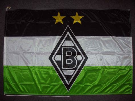 Download monchen gladbach vector logo in eps, svg, png and jpg file formats. Borussia Mönchengladbach Flagge Logo groß | www.flaggenmeer.de