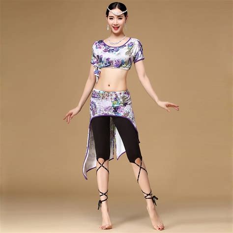 2018 New Women Belly Dance Clothing Professional Plus Size Belly Dance Costume Set Top And Skirt