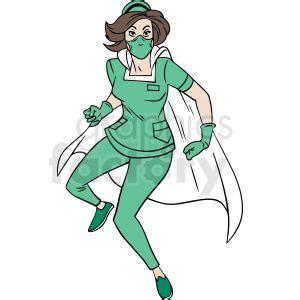 Super Hero Nurse Cartoon Vector Clipart Nurse Cartoon Cartoons Vector Hero Nurse