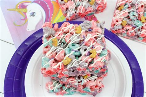 Unicorn Rice Krispies Treat Dessert Fun For A Kids Party