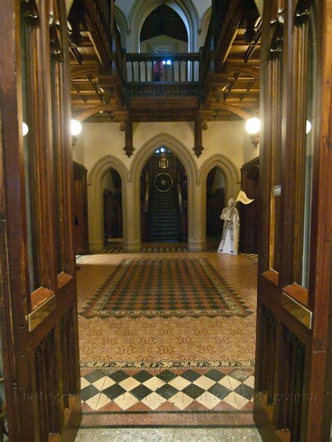 The Entrance And Hallway Of Wray Castle Ambleside Castles Interior Castles In England