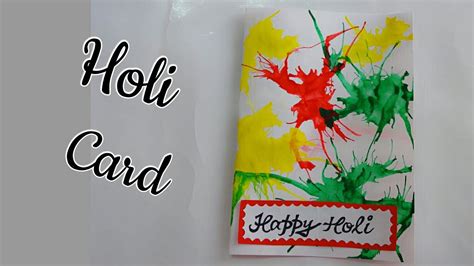 3 Fun And Easy Holi Cards Tutorial Handmade Holi Cards For Kidsholi