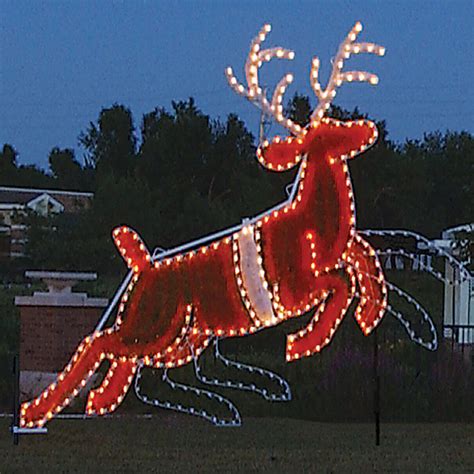 Christmas decoration led light reindeer 1. Shop Holiday Lighting Specialists 12.4-ft Animated ...