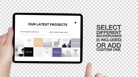 All of these mockup templates can be used for both personal and commercial use. Tablet PRO Mockup Template 26093279 Videohive Rapid ...