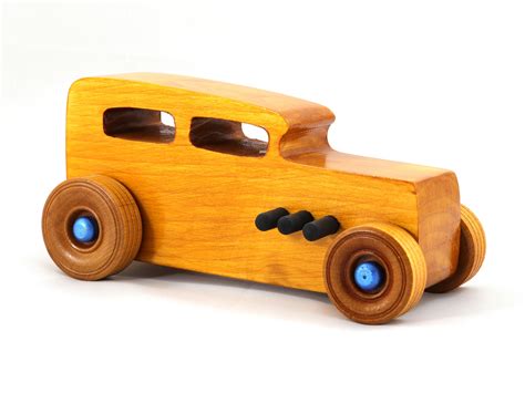 Handmade Wood Toy Car Hot Rod Classic 1932 Sedan Race Car Etsy