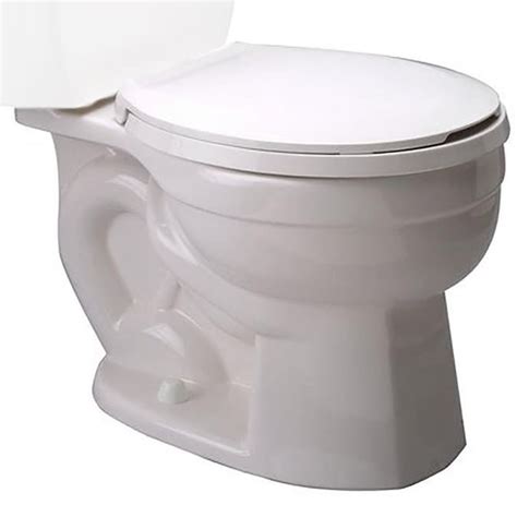 Zurn White Round Standard Height Commercial Toilet Bowl In The Toilet