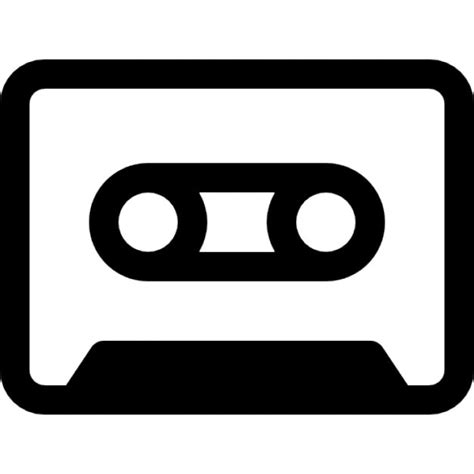 Cassette Music Tape Outline Icons Free Download