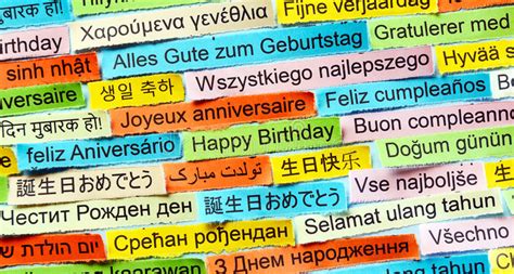 Happy Birthday Many Languages