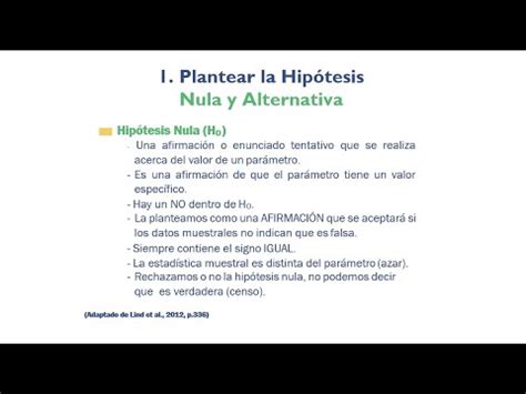 Plantear las Hipótesis Nula y Alternativa Paso 01 05 de Prueba de