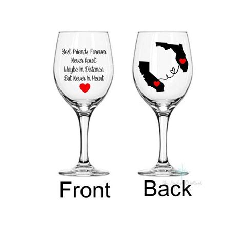 Maybe you would like to learn more about one of these? Best Friends Forever Wine Glass, Best friend Gift, Long ...