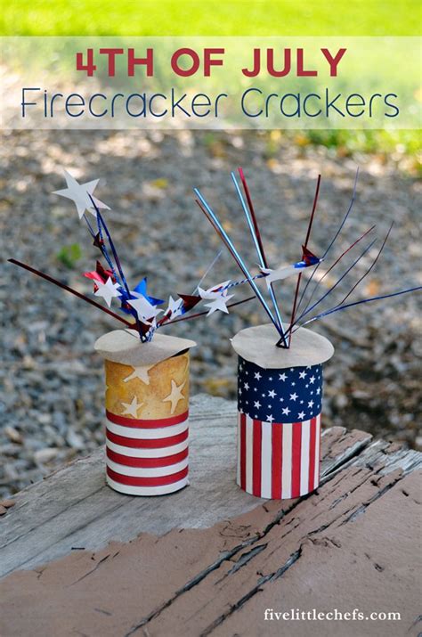 4th Of July Crafts Firecracker Crackers Five Little Chefs