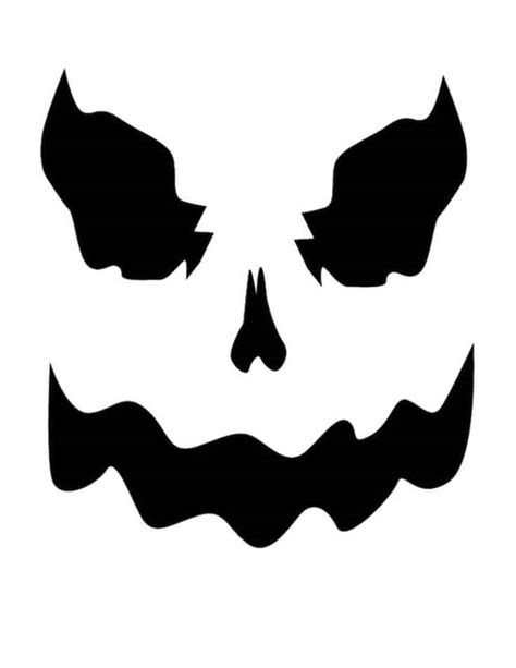 Scary Ghost Face Pumpkin Stencil Creative Ads And More