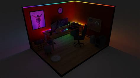 3d Blender Room Project Youtube