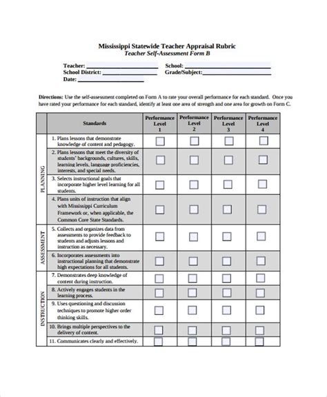 FREE Sample Self Assessment Forms In PDF Word Excel Babe Self Assessment Babe