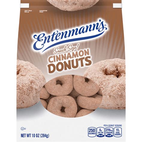 Entenmanns Cinnamon Bagged Donuts 10 Oz Donuts Market Basket