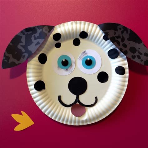 Diy Dalmatian Dog Paper Plate Craft For Kids