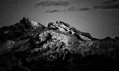 Grayscale Photography Of Mountain · Free Stock Photo