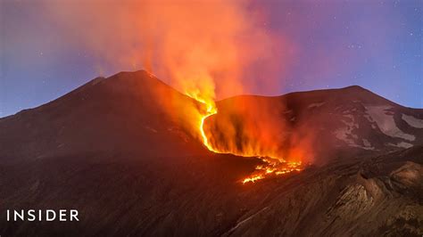 Dramatic Video Captures Eruption Of Mount Etna Insider News Youtube