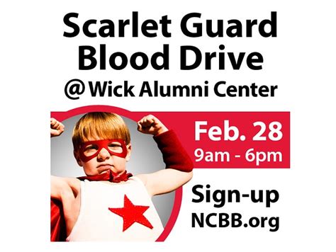 Scarlet Guard Hosts Blood Drive Feb 28 Announce University Of