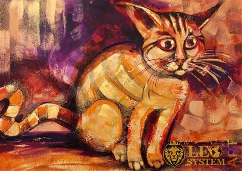 Interesting Paintings Of Cute Cats Leosystemart
