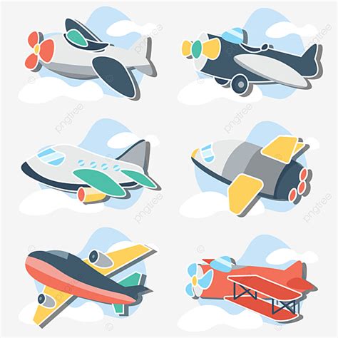 Pesawat terbang adalah pesawat udara yang lebih berat dari udara, bersayap tetap, dan dapat terbang dengan tenaga sendiri. Gambar Karikatur Pesawat Terbang : Batas Sempadan Kartun ...