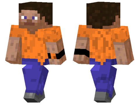 Orange Steve Minecraft Pe Skins