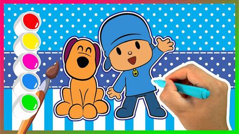 Pocoyo How To Draw And Paint Colors And Fun 54 Youtube