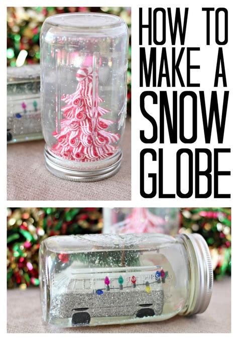 How To Make A Snow Globe With Glitter Easy Diy Angie Holden The