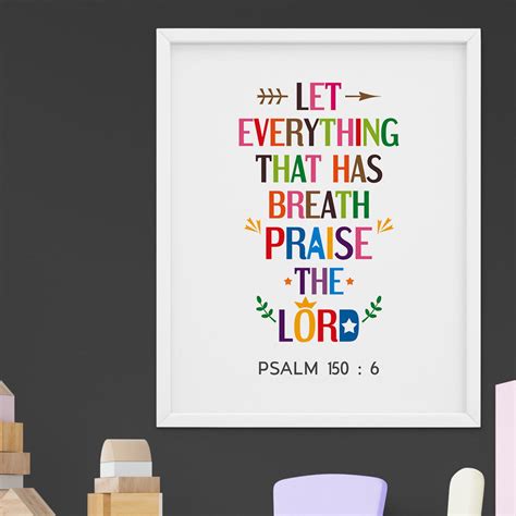 Let Everything That Has Breath Praise The Lord Psalm 1506 Etsy