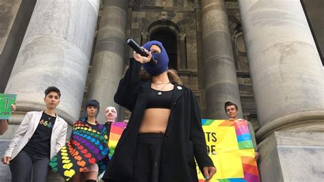 Pussy Riot Protests Outside Sa Parliament Over Alleged Chechen Lgbtqi