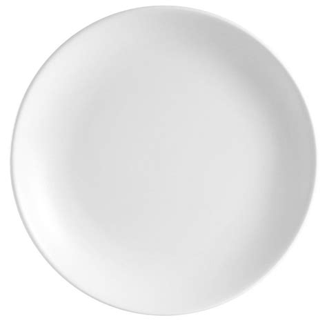 Cac Cop 25 14 Coupe Plate Bright White Round Porcelain Plate 6case