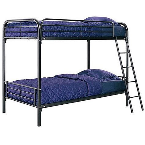 Bunk bed + mattress + mattress = great deal. Twin-Over-Twin Metal Bunk Bed with Mattresses - Walmart ...