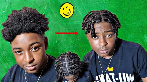 Mens Box Braids Tutorial On Short Medium Hair💈travis Scott Lil Yachty