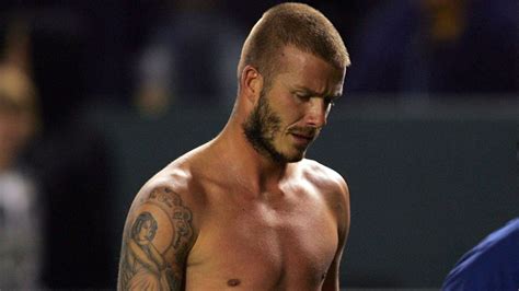 David Beckham Loses His Shirt