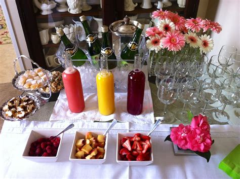 Mimosa Bar For A Bridal Shower It Was So Easy To Do And The Guests