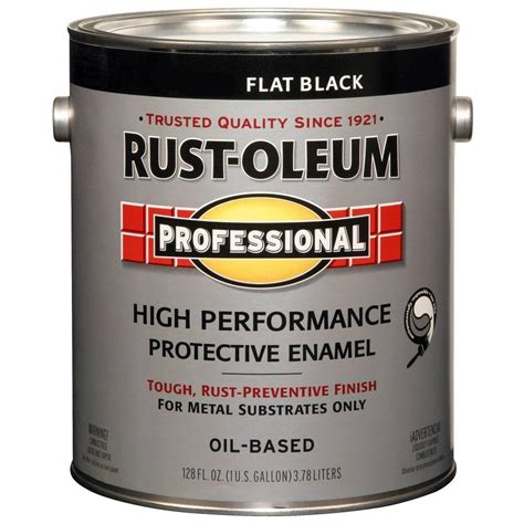 Buy The Rust Oleum 7776402 Protective Enamel Paint Flat Black ~ Gallon