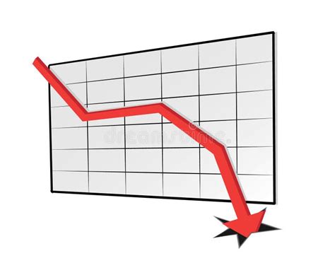 Declining Trend Graph Royalty Free Stock Photography Image 9648107