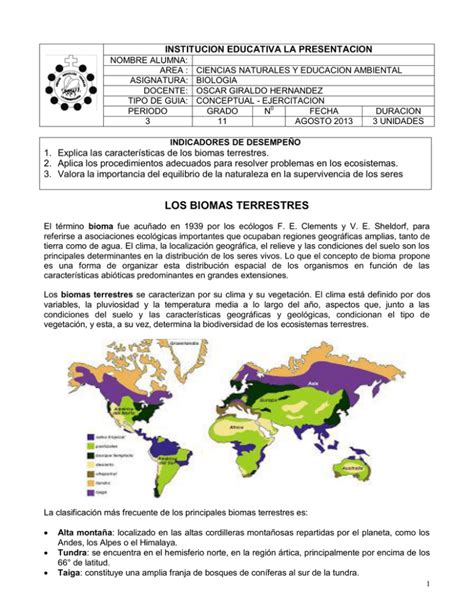 Los Biomas Terrestres