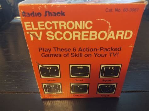 Vintage 1970 S Radio Shack Electronic Tv Scoreboard Video Game Set 6