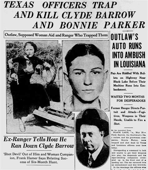 The Real Bonnie Clyde Texas Officers Trap And Kill Notorious Duo In Shootout Click