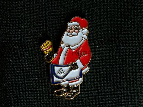 Masonic Santa Claus Saint Nicholas Christmas Edition Lapel Pin