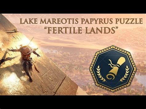 Assassin S Creed Origins Papyrus Puzzle Fertile Lands Lake