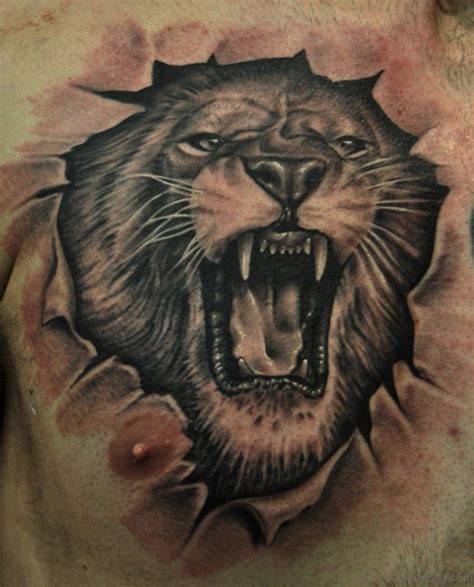 60 Brilliant Lion Tattoos For Chest Tattoo Designs