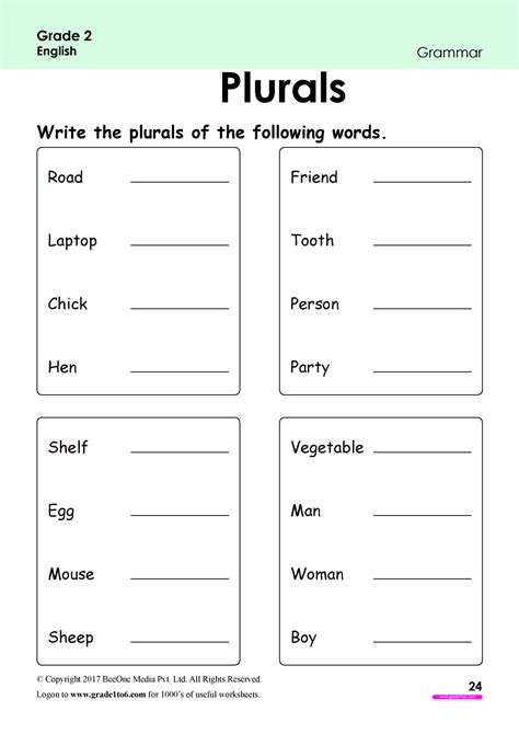 Singular And Plural Worksheets Worksheets For Kindergarten