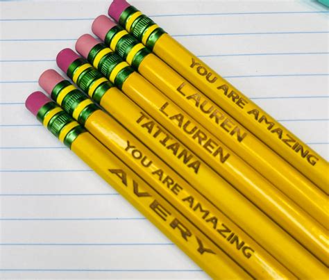 Personalized 2 Pencils Back To School Ticonderoga Pencils Etsy