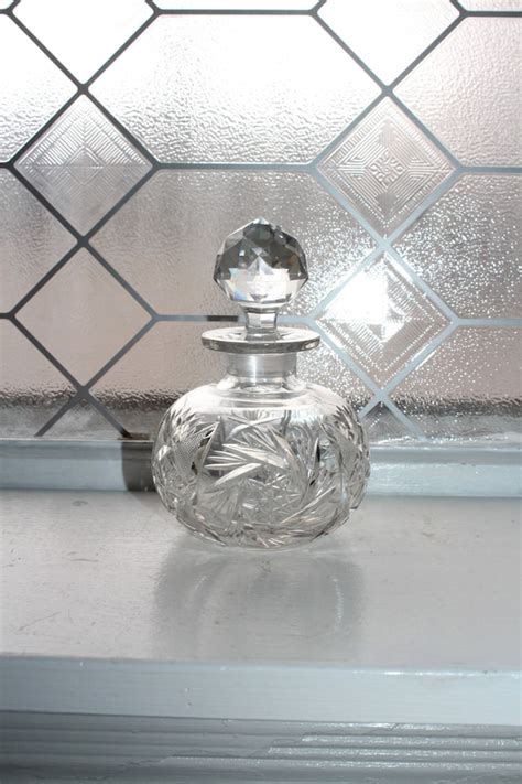 Vintage Cut Crystal Perfume Gem